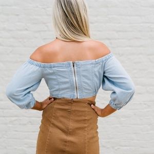Denim Crop Top